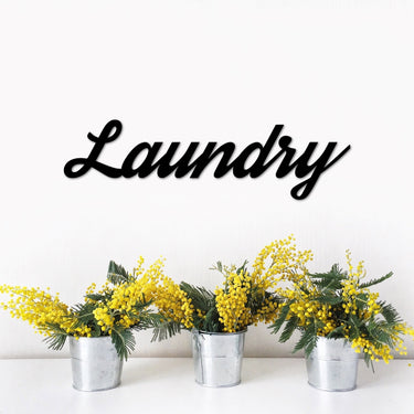 Laundry Sign | Metal Laundry Room Decor | Metal Wall Art | Laundry Room Sign | Laundry Door Sign | Metal Letters | Laundry Wall Art